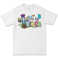 White Easter Day He is risen Premium Tee - OliviaCreatesArt