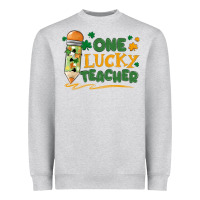 One Lucky Teacher Heavyweight Sweatshirt | Teevron