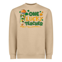 Mushroom one lucky teacher Heavyweight Sweatshirt - MaliasSmallBusiness