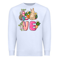 White Love Easter Premium Sweatshirt - NancyCooperArtShop
