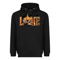 Black Halloween Love Heavyweight Hoodie - texasbilliewilder