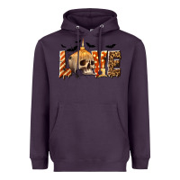 Plum Halloween Love Heavyweight Hoodie - texasbilliewilder