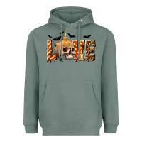 Sage Halloween Love Heavyweight Hoodie - texasbilliewilder