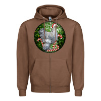 Chestnut brahma chicken christmas Zipper Hoodie - LillyAllenDesigns