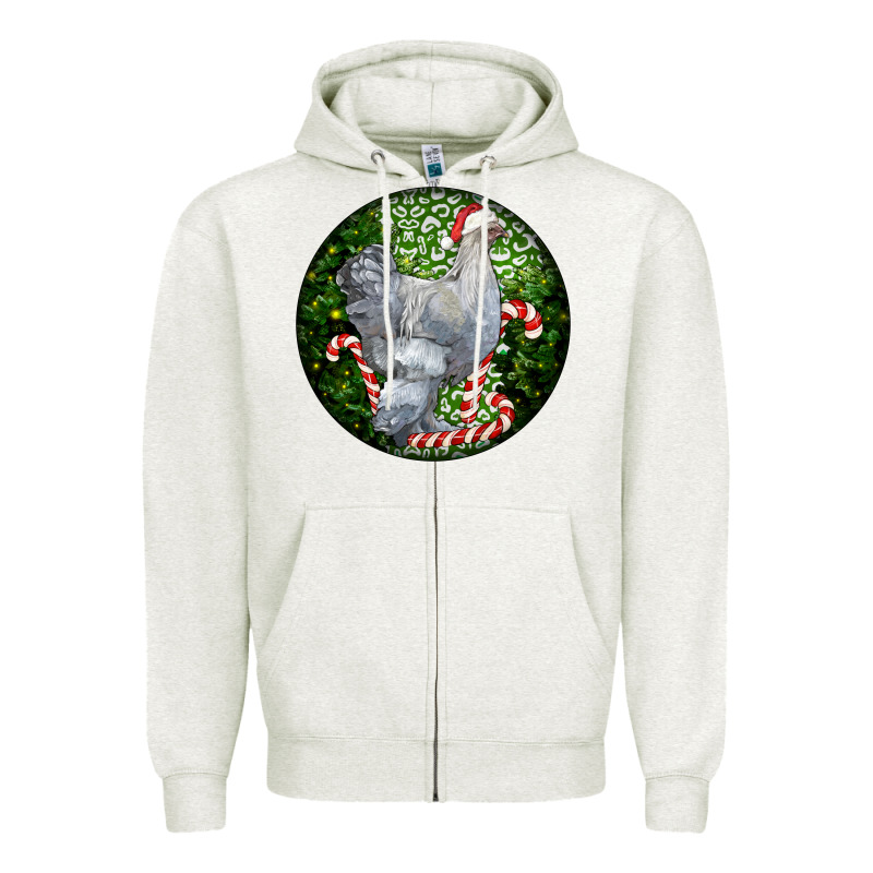 Brahma Chicken Christmas Zipper Hoodie by LillyAllenDesigns | Teevron