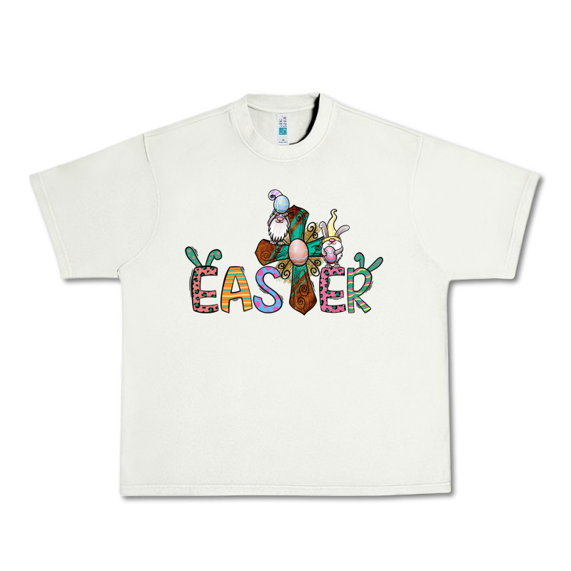 Cross Rabbit Easter Gnomes Urban Heavy Tee by Jasminsmagicworld | Teevron