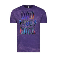 Cloud Purple Dad You Rock Vintage Tee - LillyAllenDesigns