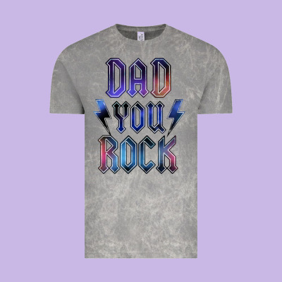 Dad You Rock Vintage Tee Designed By Lillyallendesigns