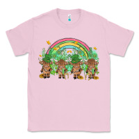 Bubblegum Pink st patrick's day baby highland cow Classic Tee - MaliasSmallBusiness