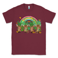 Burgundy st patrick's day baby highland cow Classic Tee - MaliasSmallBusiness