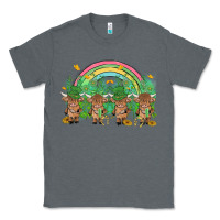 Charcoal Heather st patrick's day baby highland cow Classic Tee - MaliasSmallBusiness
