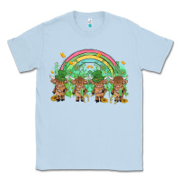 Dusty Blue st patrick's day baby highland cow Classic Tee - MaliasSmallBusiness