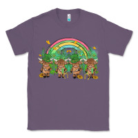 Lavender st patrick's day baby highland cow Classic Tee - MaliasSmallBusiness