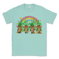 Seafoam st patrick's day baby highland cow Classic Tee - MaliasSmallBusiness