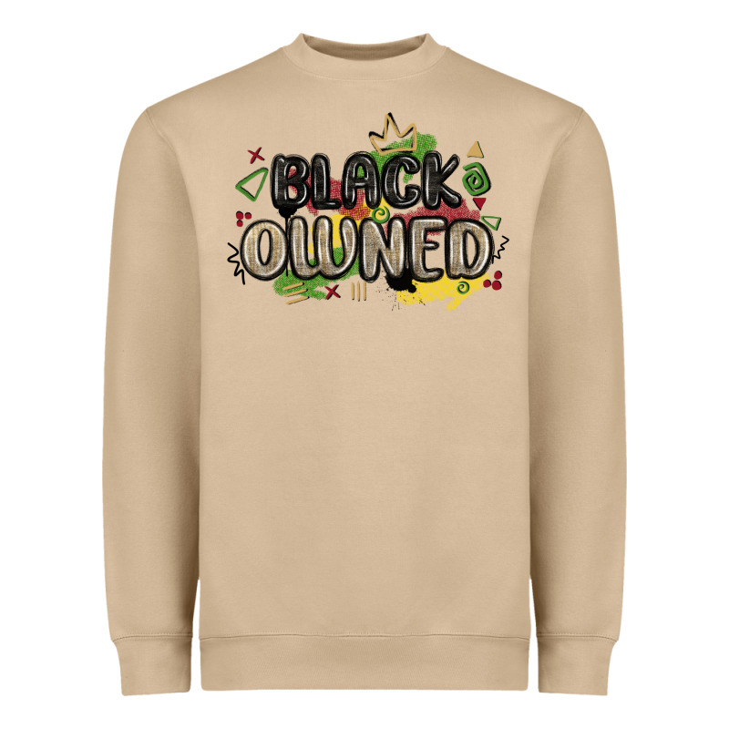Black Owned Heavyweight Sweatshirt by MaliasSmallBusiness | Teevron