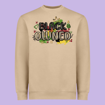 Black Owned Heavyweight Sweatshirt Designed By Maliassmallbusiness