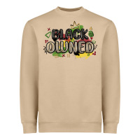 Mushroom black owned Heavyweight Sweatshirt - MaliasSmallBusiness