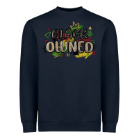 Navy black owned Heavyweight Sweatshirt - MaliasSmallBusiness