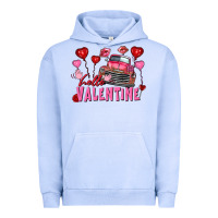 Pigment Grape Ice Hello Valentine Valentine's Day truck Urban Hoodie - FaDigitalArtStudio