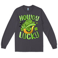 Smoke howdy go lucky st patrics day Long Sleeve Tee - MaliasSmallBusiness