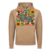 Vintage Coffee just a small town girl with gemstone sunflower serape and cowhide Vintage Hoodie - Artiststas