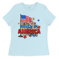 Baby Blue made in america Ladies Tee - Zillion Design Studio