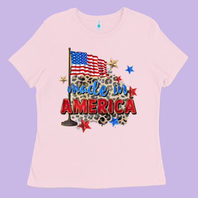 Made In America Ladies Tee Designed By Zillion Design Studio