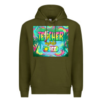 Army Green teacher mode off Premium Hoodie - TumblerDesignByShophia