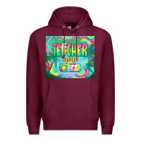 Burgundy teacher mode off Premium Hoodie - TumblerDesignByShophia