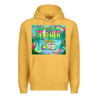Mustard teacher mode off Premium Hoodie - TumblerDesignByShophia