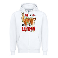 Christmas Llama Zipper Hoodie | Teevron