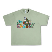 Cross Rabbit Gnomes Happy Easter Urban Heavy Tee | Teevron