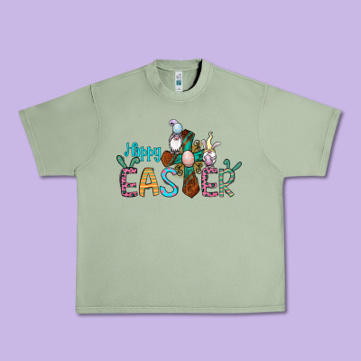 Cross Rabbit Gnomes Happy Easter Urban Heavy Tee Designed By Jasminsmagicworld