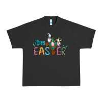 Pigment Black cross rabbit gnomes happy easter Urban Heavy Tee - Jasminsmagicworld