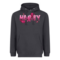 Smoke Personalized Pink Cancer Themed Name Heavyweight Hoodie - NancyCooperArtShop