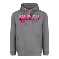 Storm Personalized Pink Cancer Themed Name Heavyweight Hoodie - NancyCooperArtShop