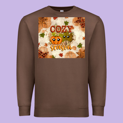 Fall Cozy Season Premium Sweatshirt Designed By Texasbilliewilder