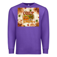 Purple Fall Cozy Season Premium Sweatshirt - texasbilliewilder