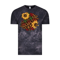Cloud Black Christmas leopard sunflower Vintage Tee - BarkalooDesign