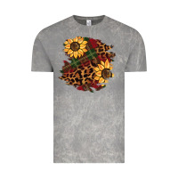 Cloud Rock Christmas leopard sunflower Vintage Tee - BarkalooDesign