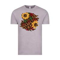 Vintage Zinc Christmas leopard sunflower Vintage Tee - BarkalooDesign