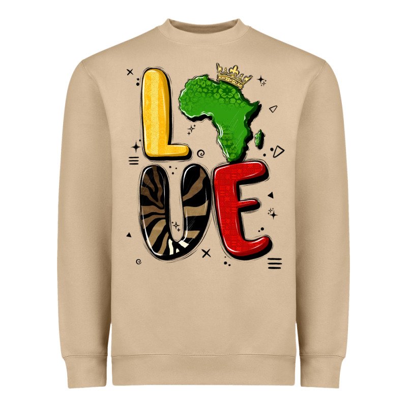 Africa Love Heavyweight Sweatshirt by MaliasSmallBusiness | Teevron