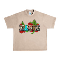 French Oak madre with roses and cactus Urban Heavy Tee - AdoDesignShop