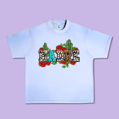 Madre With Roses And Cactus Urban Heavy Tee Designed By Adodesignshop