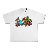 Lunar Rock madre with roses and cactus Urban Heavy Tee - AdoDesignShop