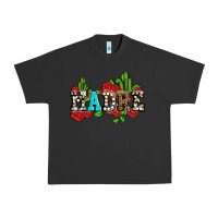Pigment Black madre with roses and cactus Urban Heavy Tee - AdoDesignShop