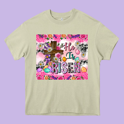 He Is Risen 20oz Tumbler Heavy Core Tee Designed By Neo Western