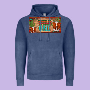 Texas Longhorn Wild One Cactus Licanse Plate Vintage Hoodie Designed By Artiststas