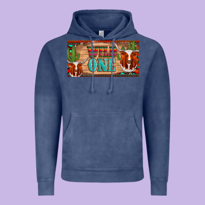Texas Longhorn Wild One Cactus Licanse Plate Vintage Hoodie Designed By Artiststas