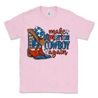 Bubblegum Pink make america cowboy again Classic Tee - MaliasSmallBusiness